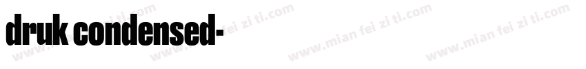 druk condensed字体转换